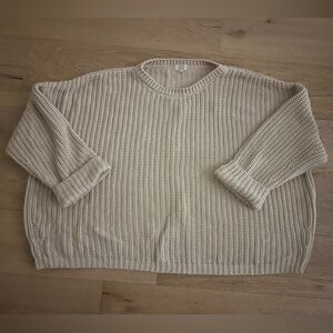 The Simple Folk Chunky Knit Sweater in oatmeal